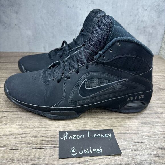Nike~Men’s~Air Visi Pro 3 Black Basketball Shoes Lace Up Mid Top Size 11.5 main image 6
